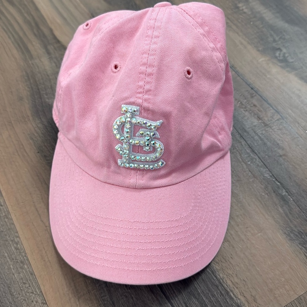 St Louis Cardinals Rhinestock Pink Hat